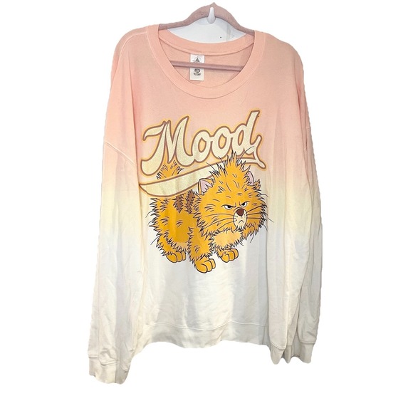 Disney Tops - Disney Parks Disneyland Oliver & Company Mood Sweatshirt Pink Ombre Glitter 1X